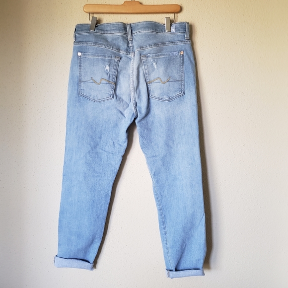 7 For All Mankind Josefina Skinny Boyfriend Jeans - Picture 3 of 10